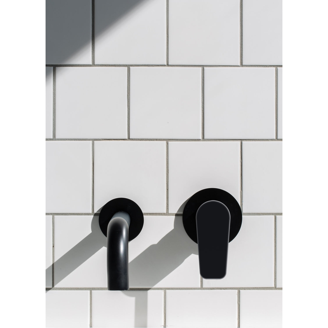 Meir Round Wall Mixer Paddle Handle Finish Kit Matte Black