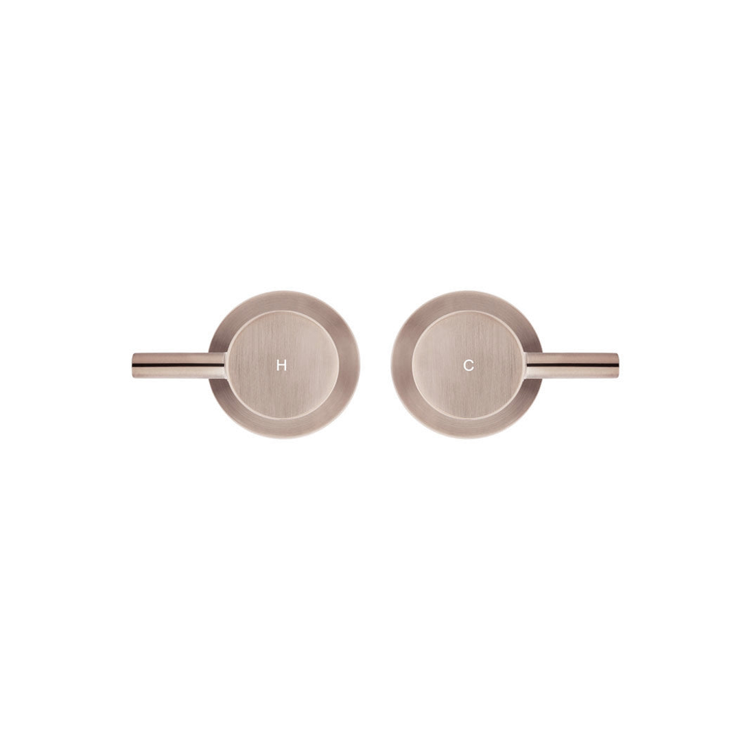 Meir Round Quarter Turn Wall Top Assemblies Champagne