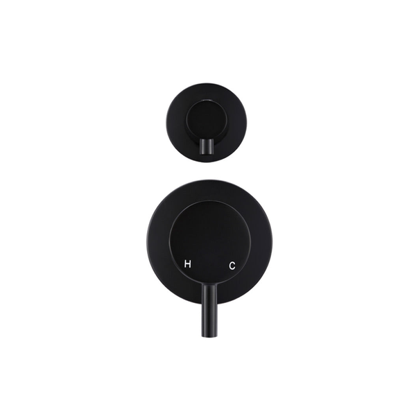 Meir Round Diverter Mixer Finish Kit Matte Black
