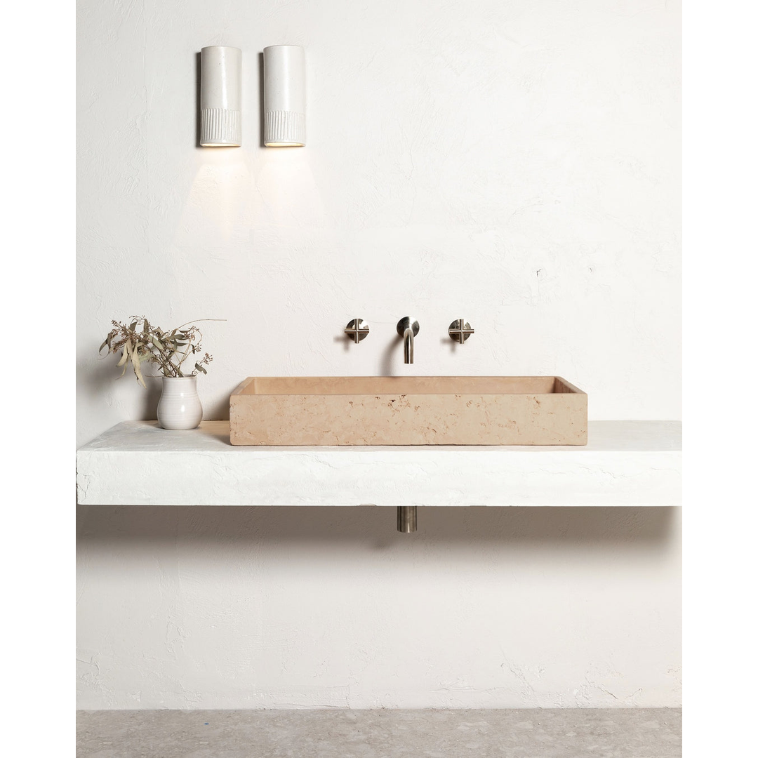 Meir Cross Handle Jumper Valve Wall Top Assemblies Brushed Nickel