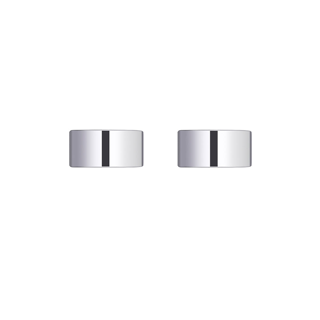 Meir Circular Wall Taps Polished Chrome