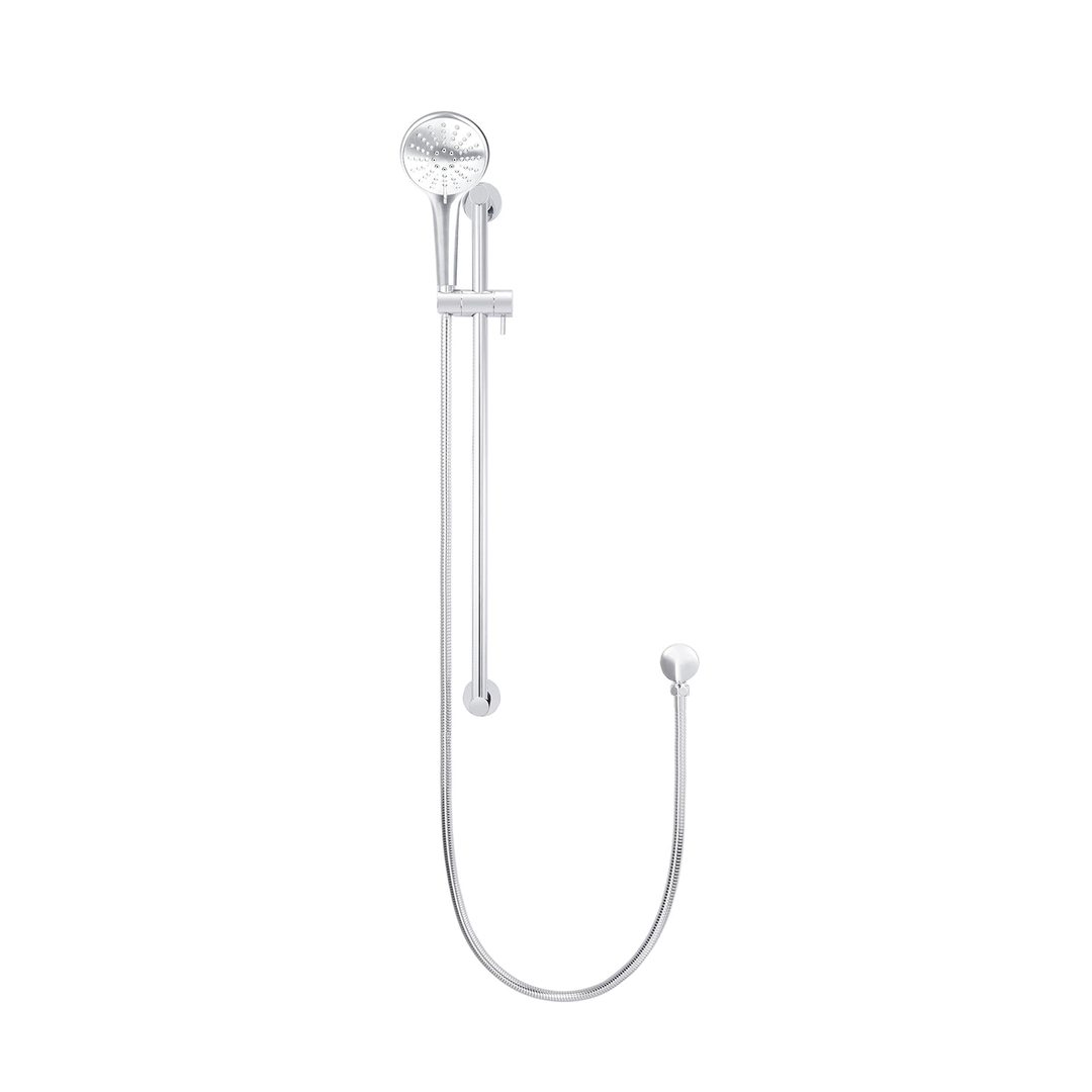 Meir Round Three Function Hand Shower On Rail Column Polished Chrome Mz0402-C