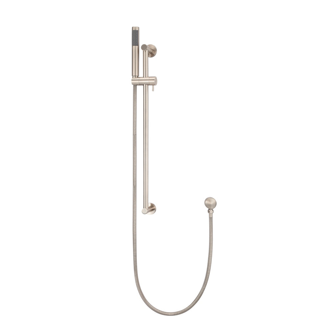 Meir Round Hand Shower On Rail Column Champagne