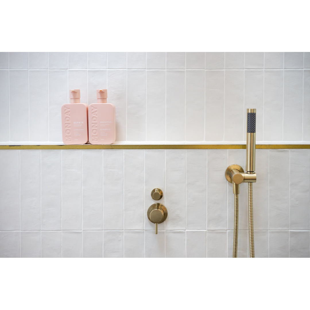 Meir Round Hand Shower On Swivel Bracket Tiger Bronze