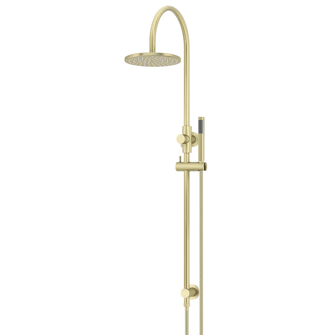 Meir 200Mm Round Overhead Shower Set Single Function Hand Shower Tiger Bronze Mz0904-R-Pvdbb