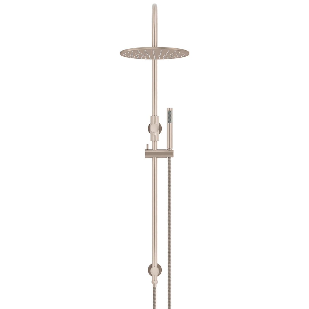 Meir 300Mm Round Overhead Shower Set Single Function Hand Shower Polished Chrome Mz0906-R-C