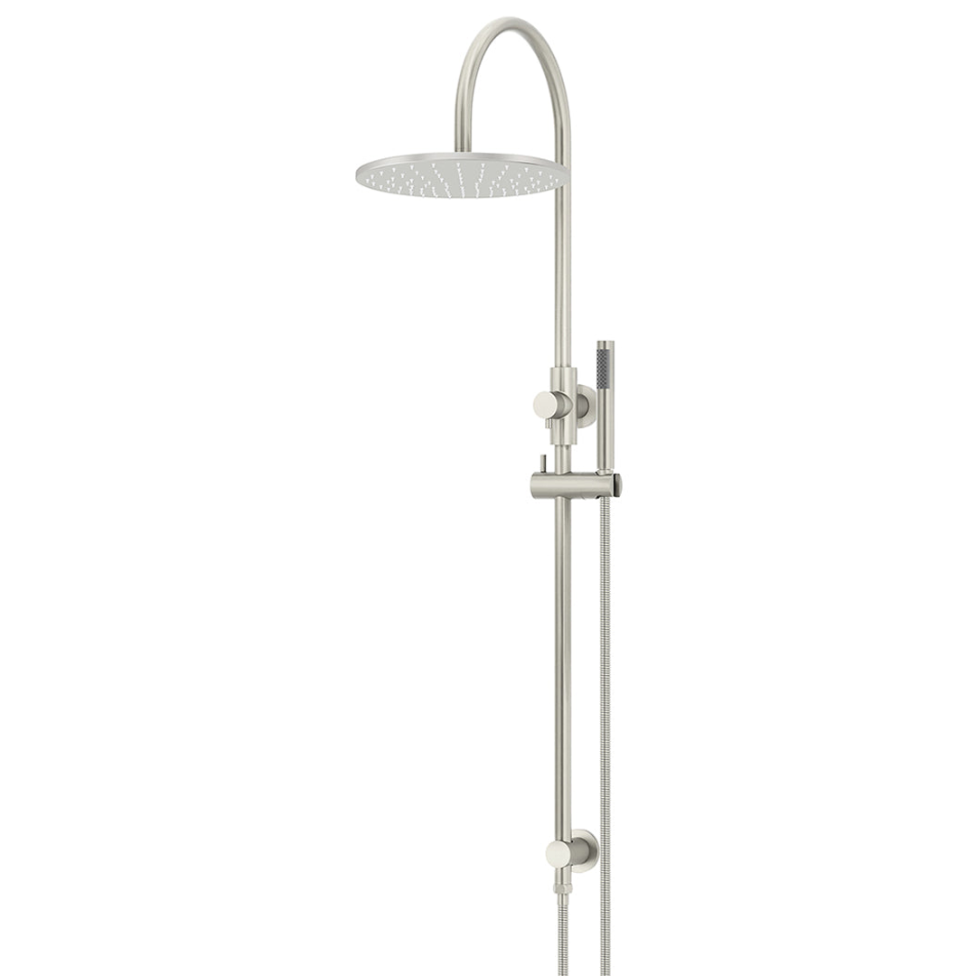 Meir 300Mm Round Overhead Shower Set Single Function Hand Shower Brushed Nickel