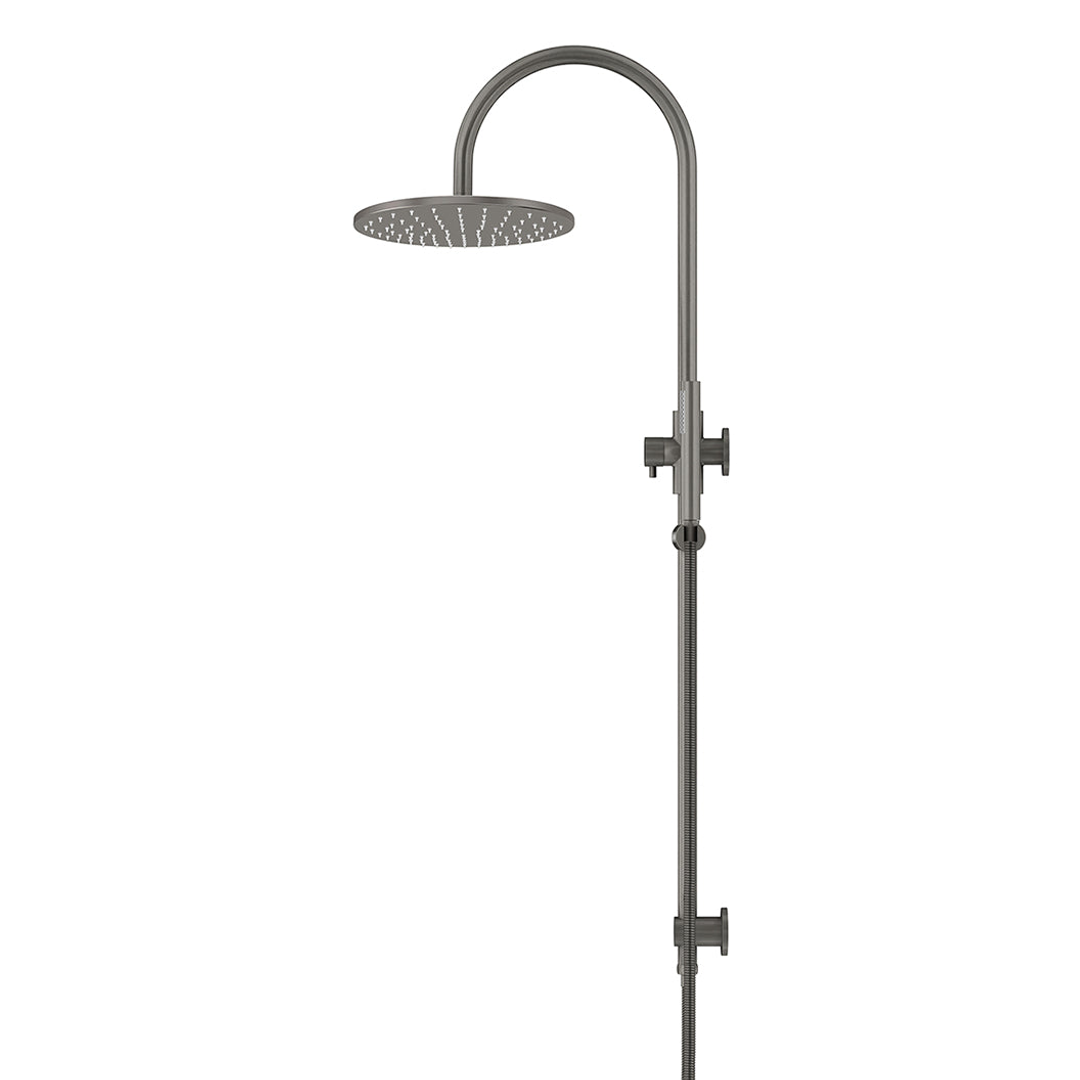 Meir 300Mm Round Overhead Shower Set Single Function Hand Shower Shadow