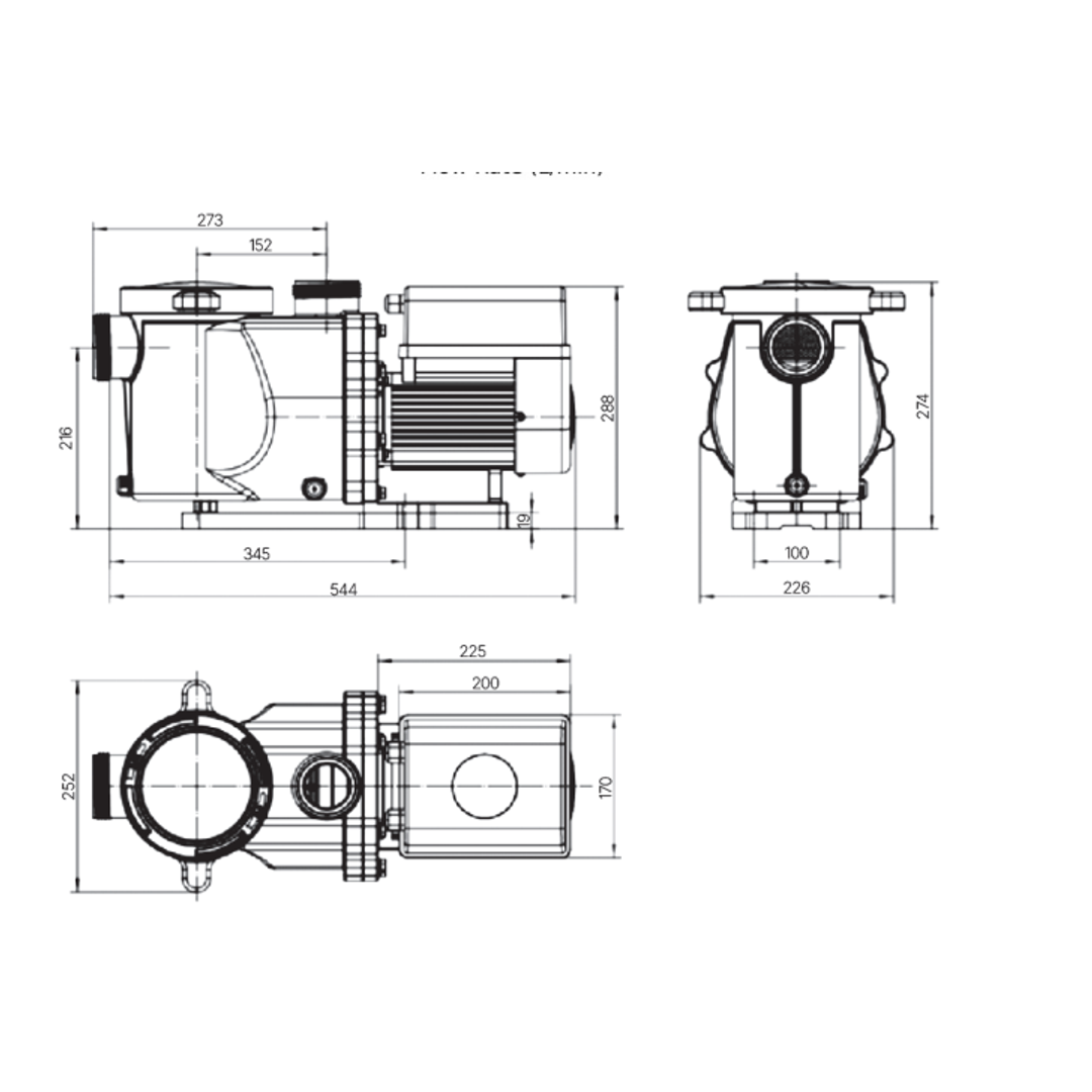 Madimack Inverflow Plus F500I (2.0Hp) Variable Speed Pool Water Pump