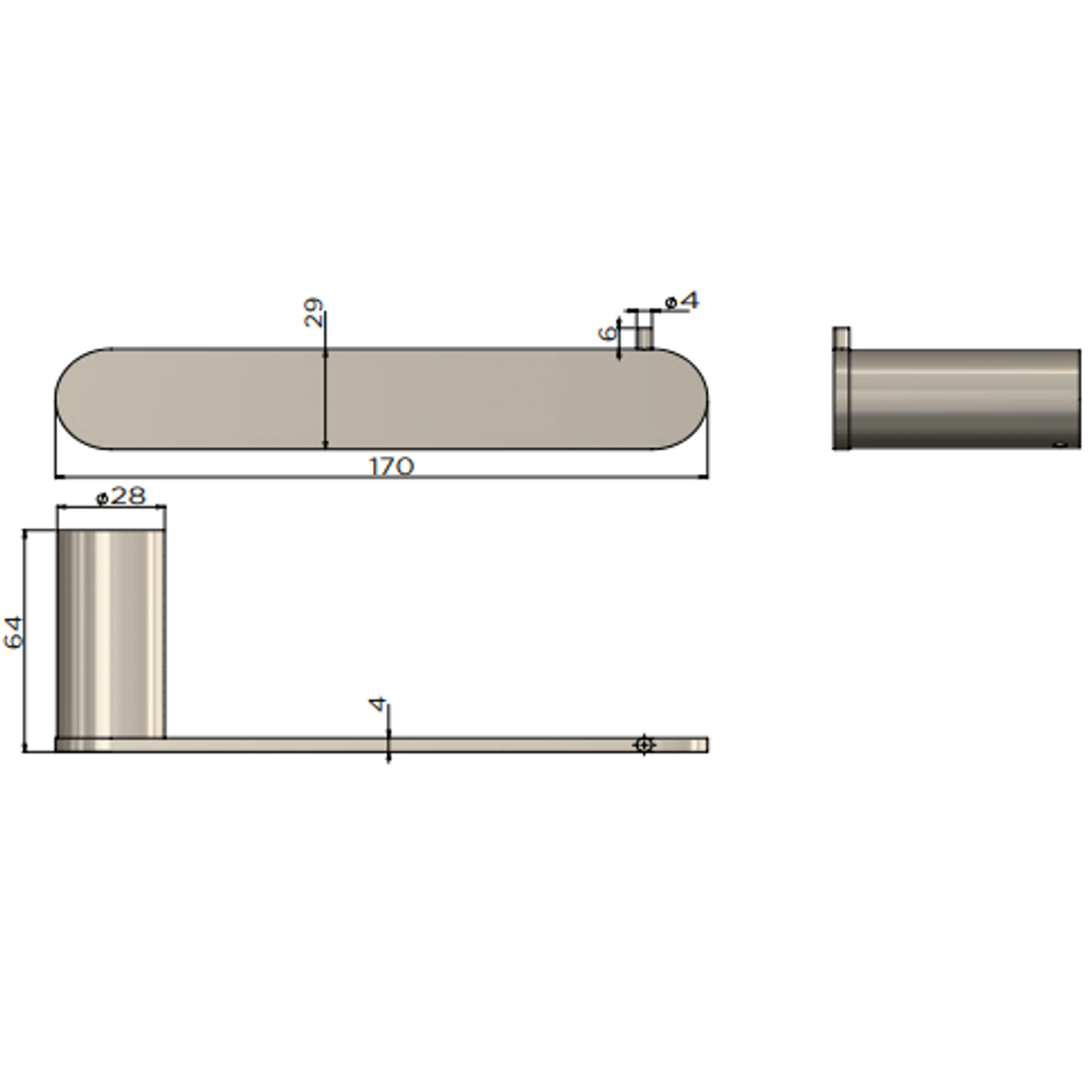 Meir Curvae Toilet Roll Holder Polished Chrome