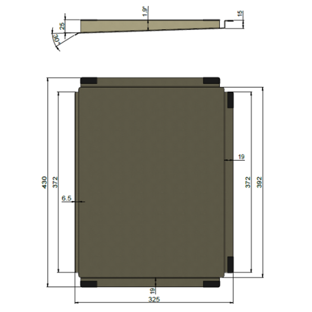 Meir Dish Draining Tray Brushed Nickel
