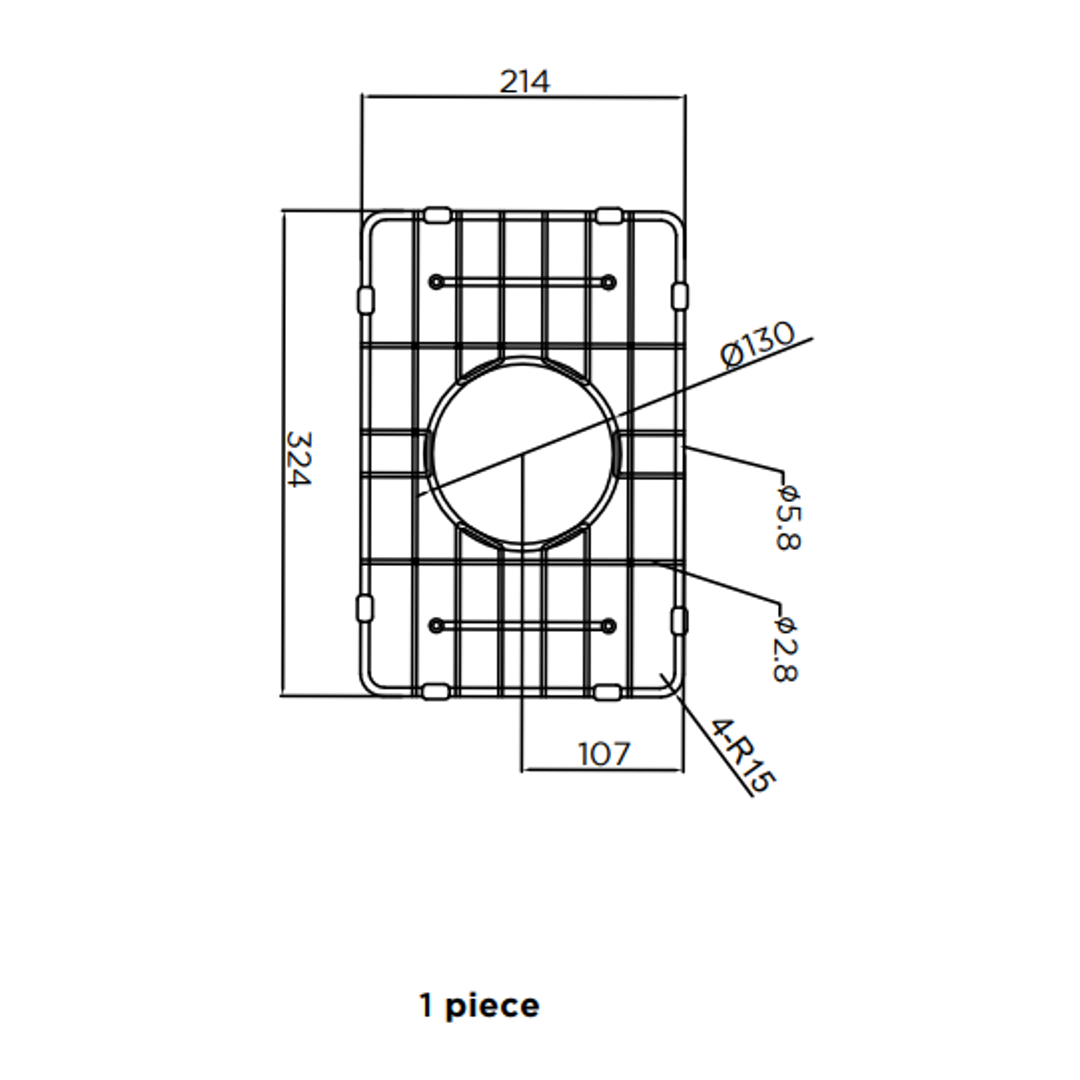 Meir Lavello Protection Grid For Mksp S322222 Shadow