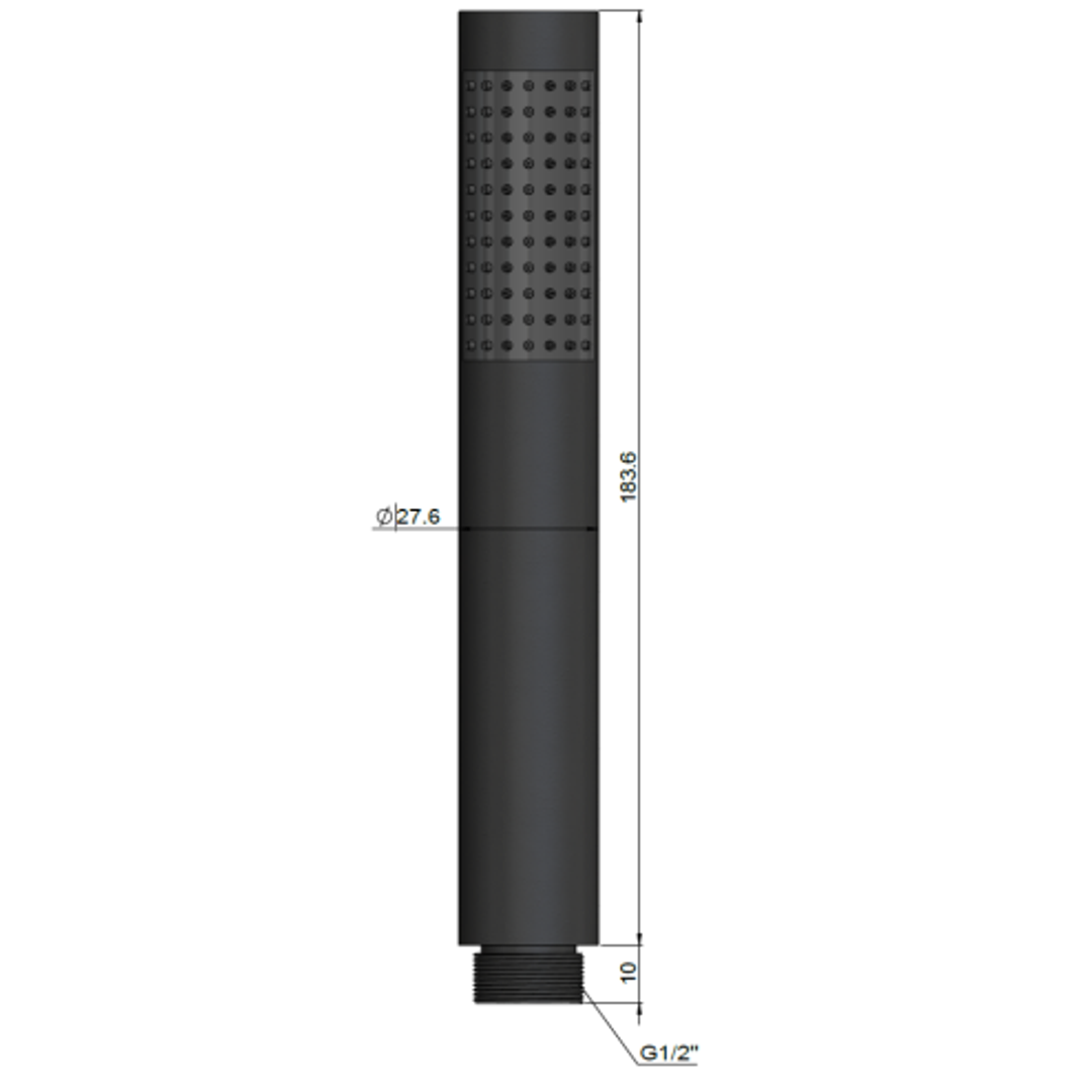 Meir Round Hand Shower Single Function Champagne