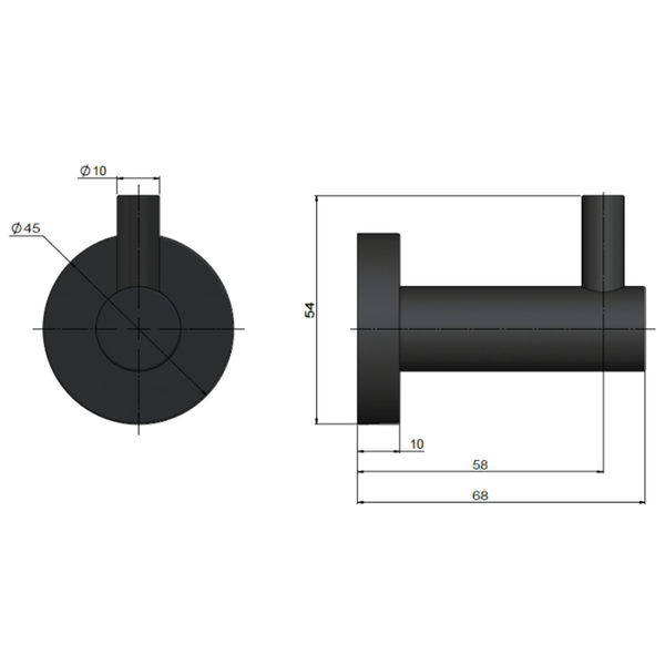 Meir Round Robe Hook Shadow