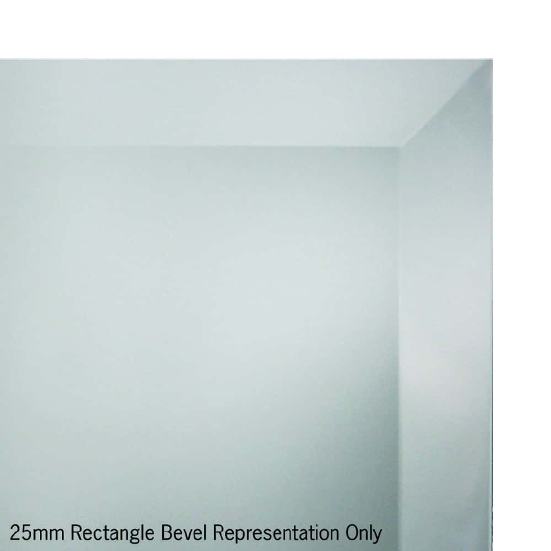 Thermogroup Montana Rectangle 25mm Bevel Edge Mirror 1200x800mm - Glue-to-Wall and Demister