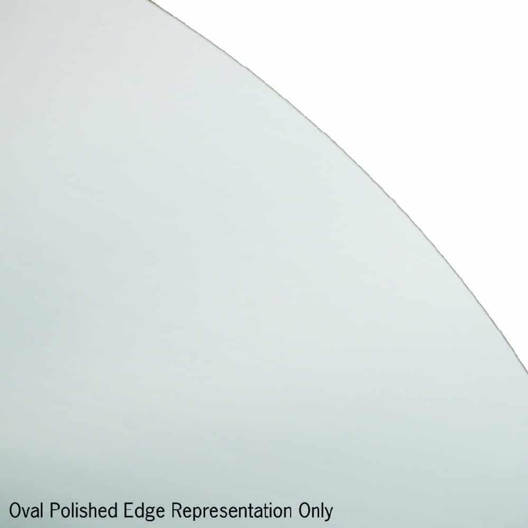 Thermogroup Cody Polished Edge Oval Mirror - 900x750mm Glue-to-Wall