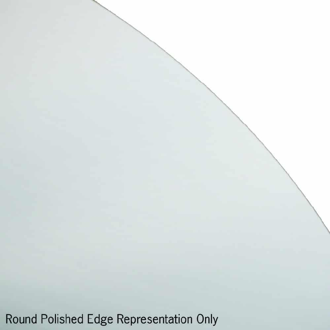 Thermogroup Rio Polished Edge Round Mirror 800mmØ - Glue-to-Wall and Demister