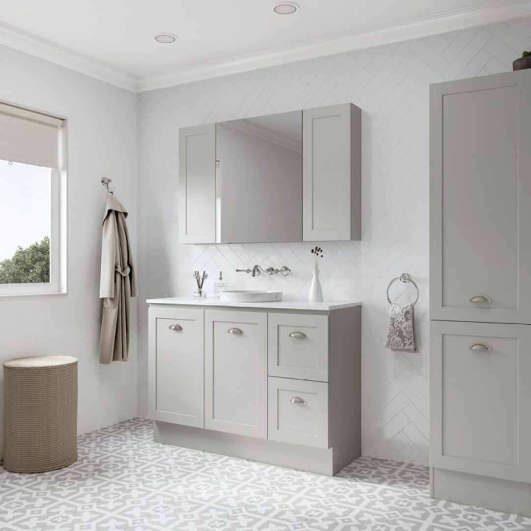 Fienza Newport Combination Mirror Cabinet - 1200mm 3D