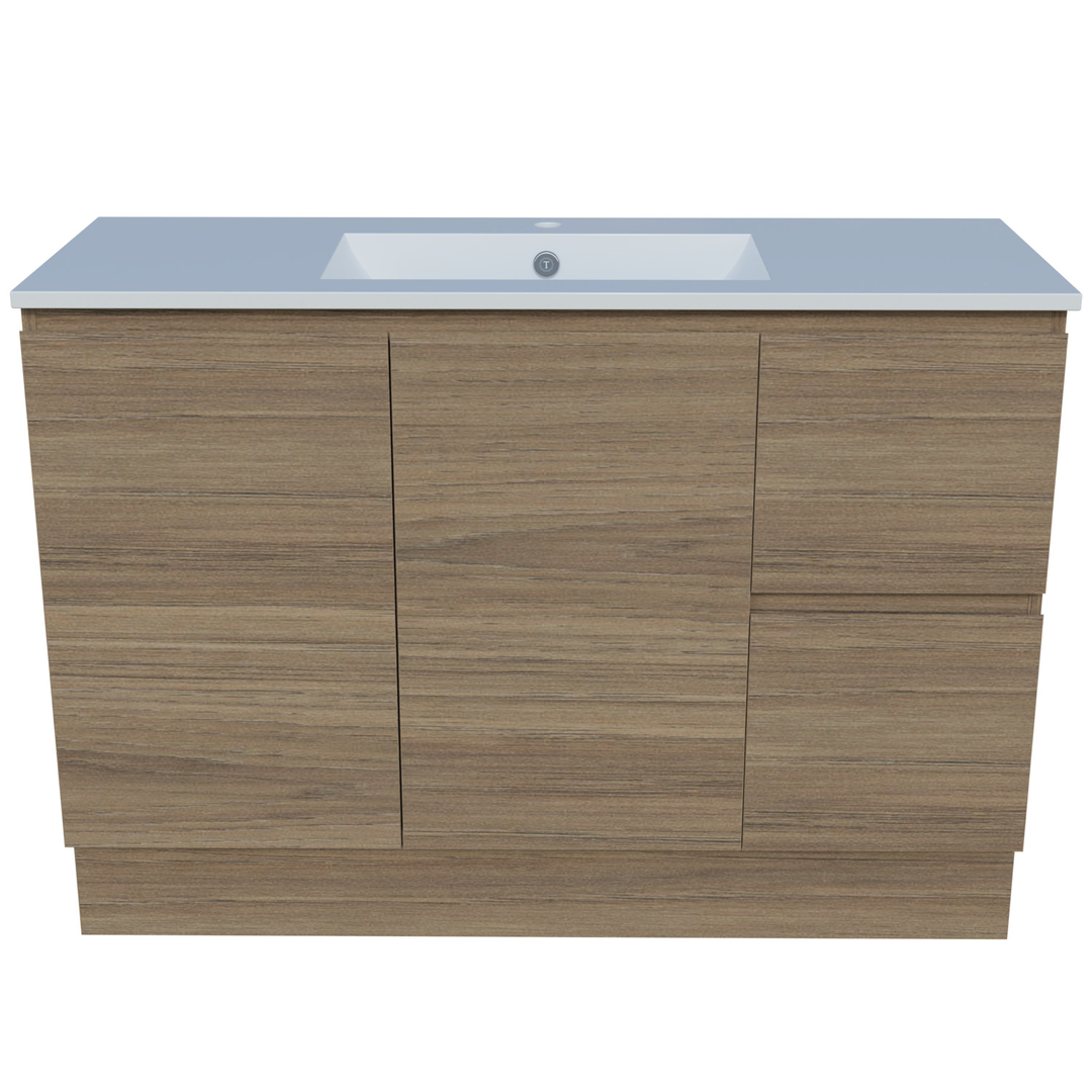 Timberline Nevada Vanity 1200mm Right Bowl Alpha Top Floor Standing