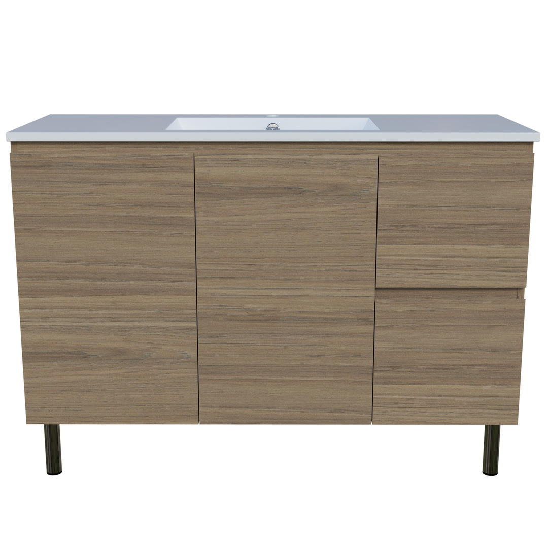 Timberline Nevada Vanity 1200mm Right Bowl Alpha Top On Legs
