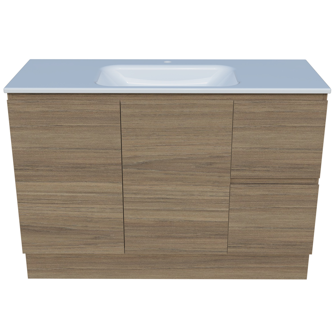 Timberline Nevada Vanity 1200mm Centre Bowl Stadium Top Floor Standing