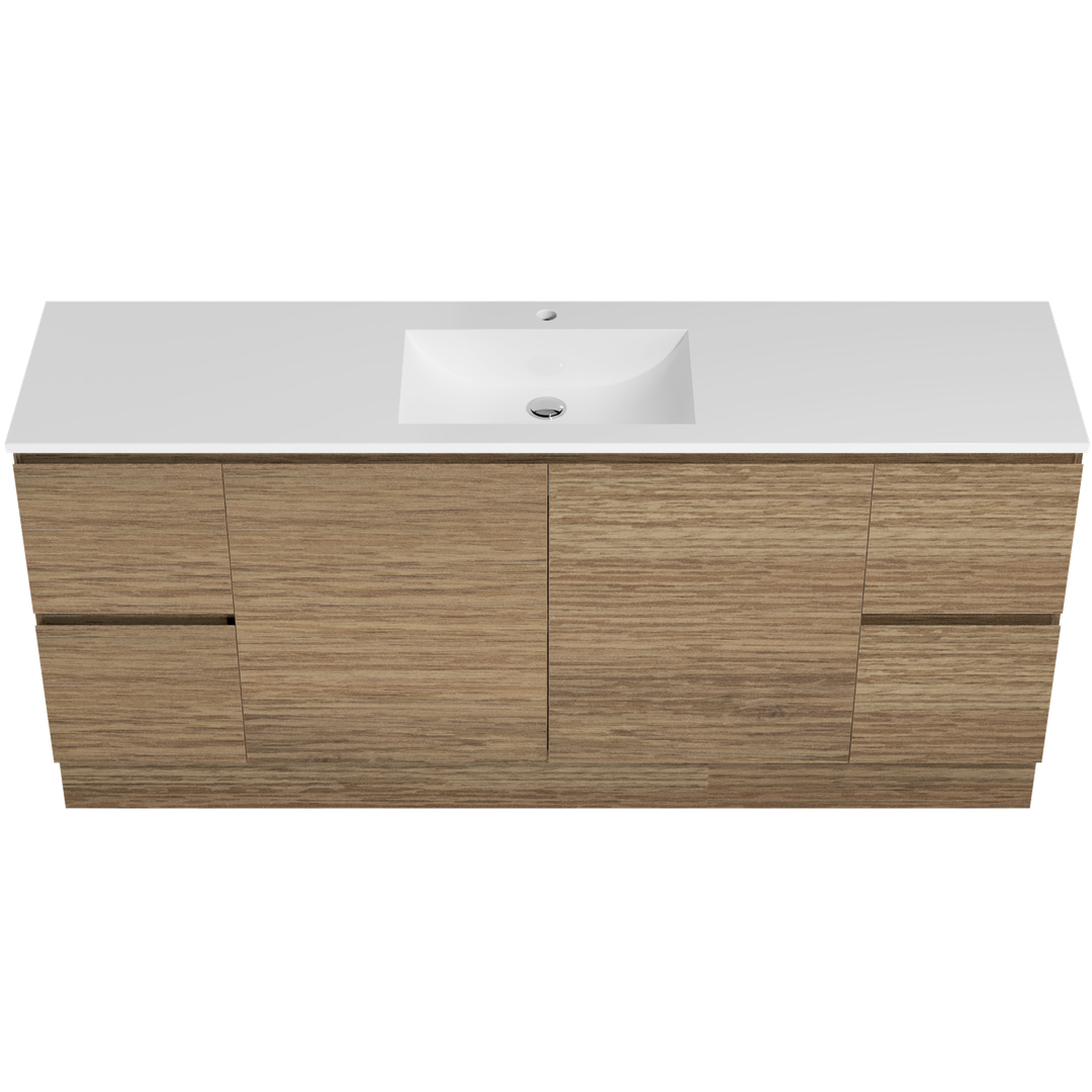 Timberline Nevada Vanity 1800mm Single Bowl Regal Acrylic Top Floor Standing