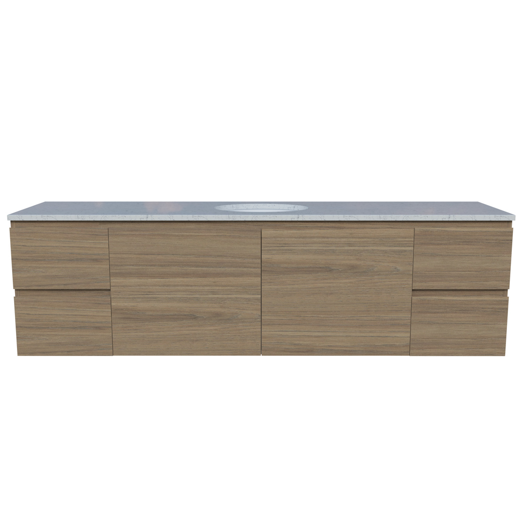 Timberline Nevada Vanity 1800mm Right Wg Basin Silksurface Uc Top Wall Hung