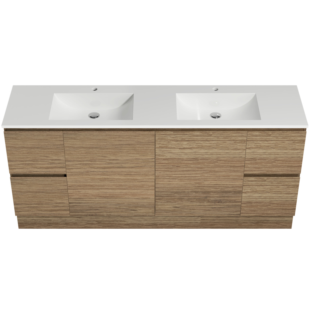 Timberline Nevada Vanity 1800mm Double Bowl Regal Acrylic Top Floor Standing