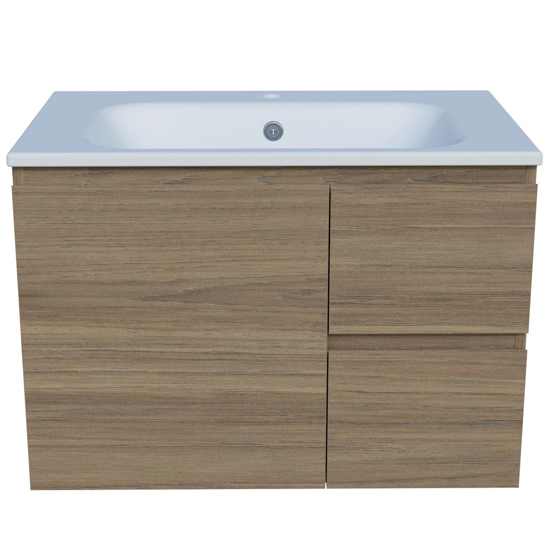 Timberline Nevada Vanity 750mm Haven Top Wall Hung