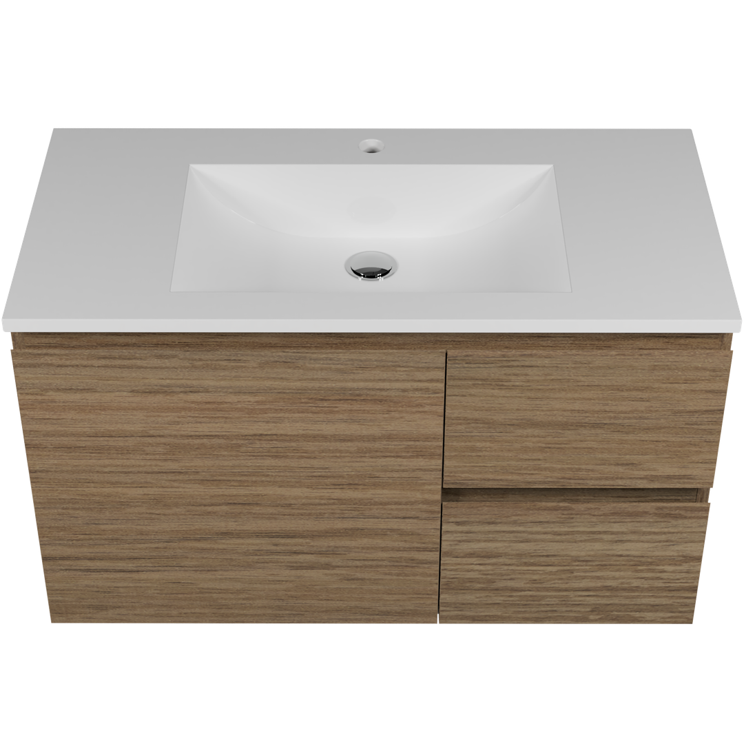 Timberline Nevada Vanity 900mm Haven Top Wall Hung