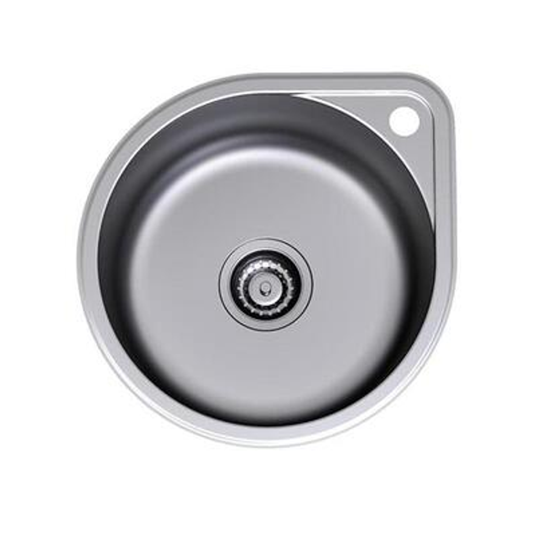 ROUND BOWL OVERMOUNT WITH TAP LANDING BY CAROMA(CAROMA P#:4012)