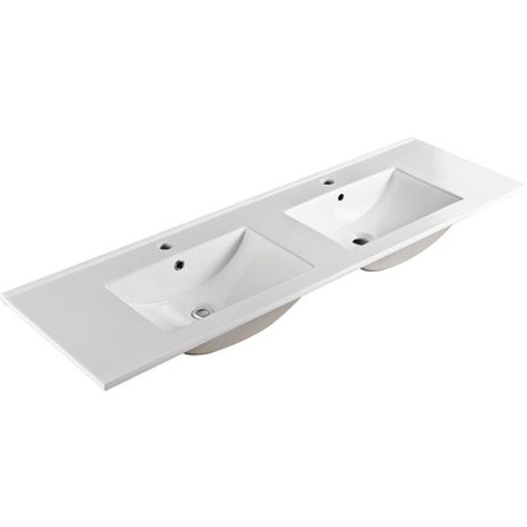 DOUBLE BOWL CERAMIC TOP 1500 X 460MM(FIENZA P#:TCL150D)