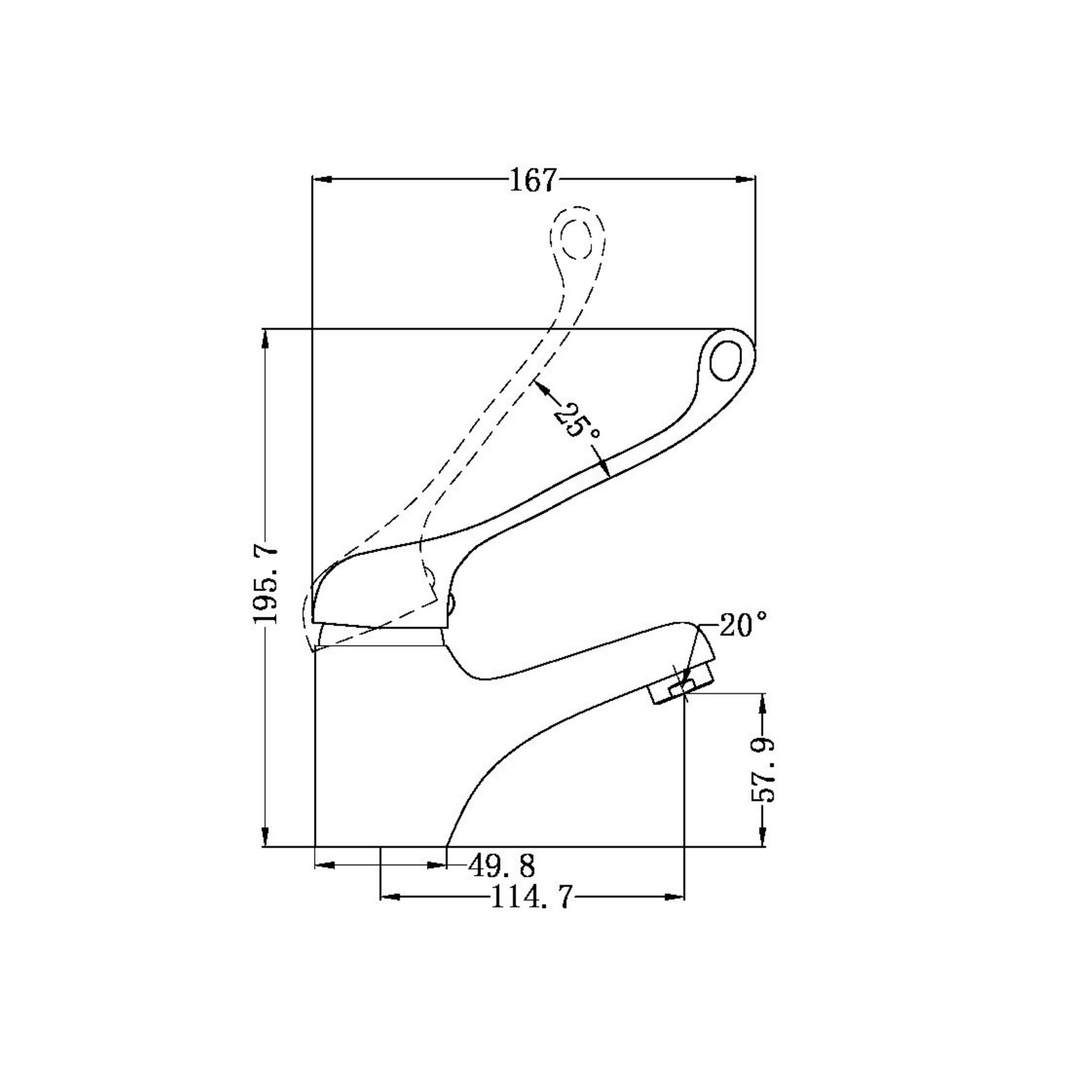 Nero Dda Care Basin Mixer Chrome