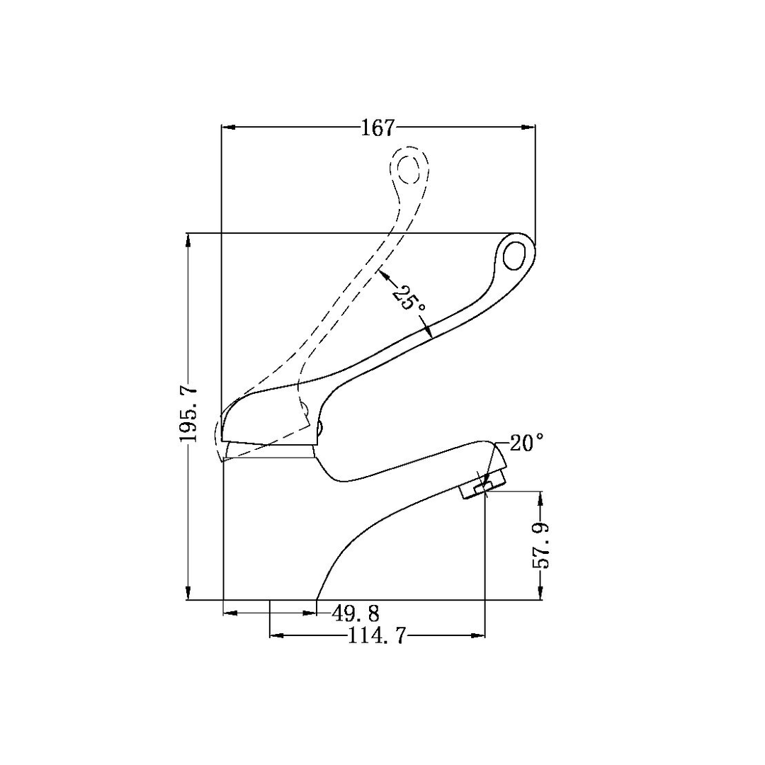Nero Dda Care Basin Mixer Chrome