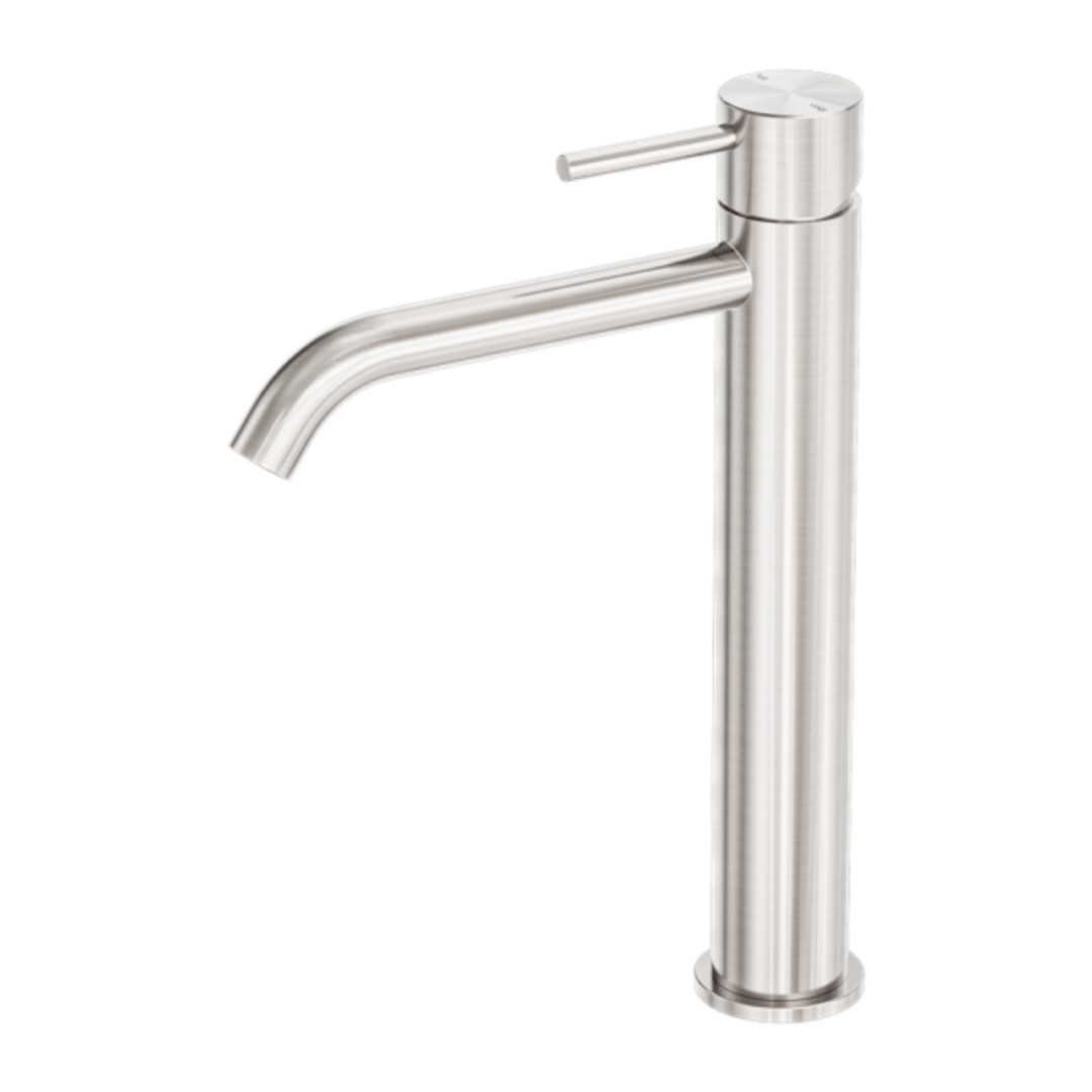 Nero Zen Stainless Steel Tall Basin Mixer Brushed Nickel