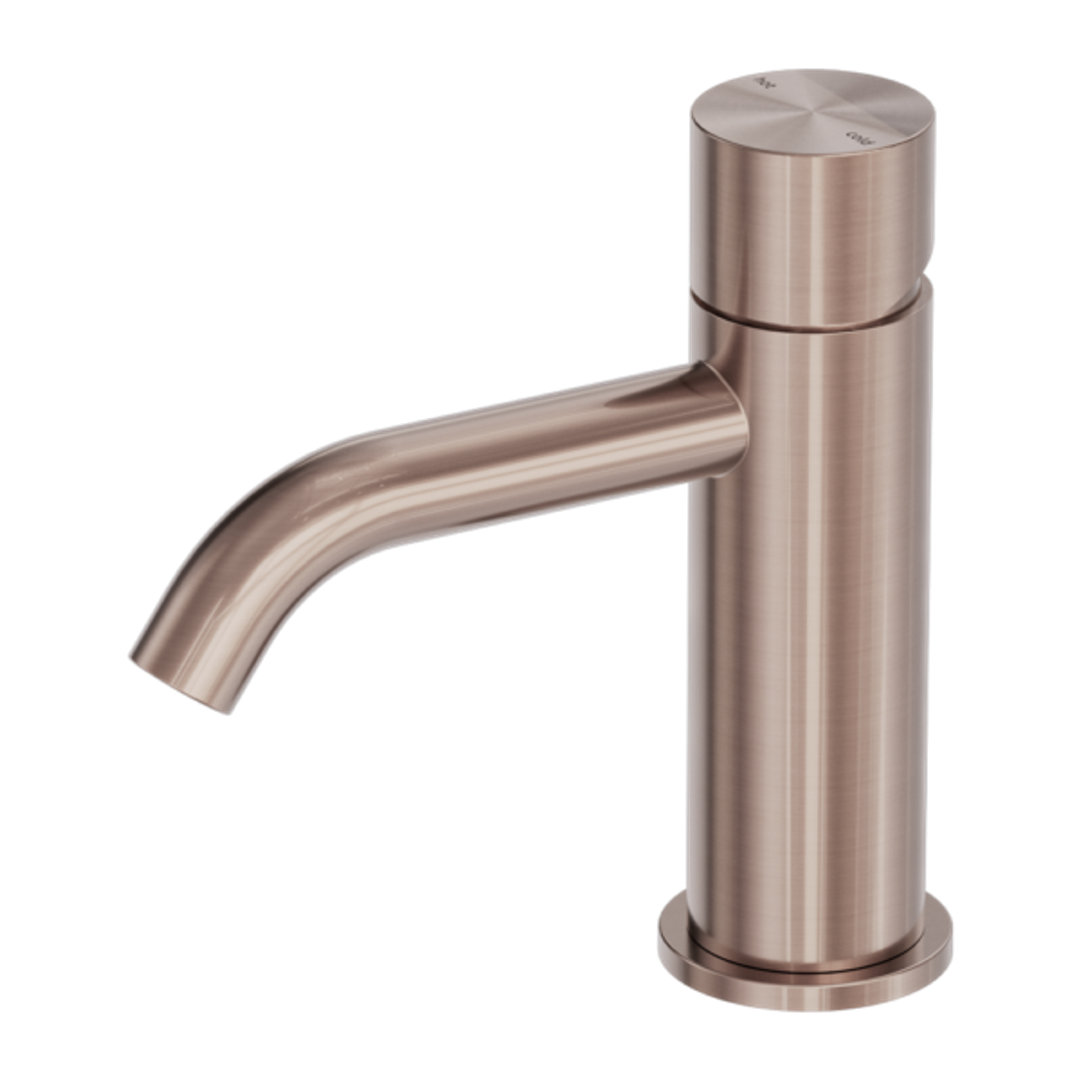 Nero Zen Stainless Steel Basin Mixer Handless Brushed Bronze