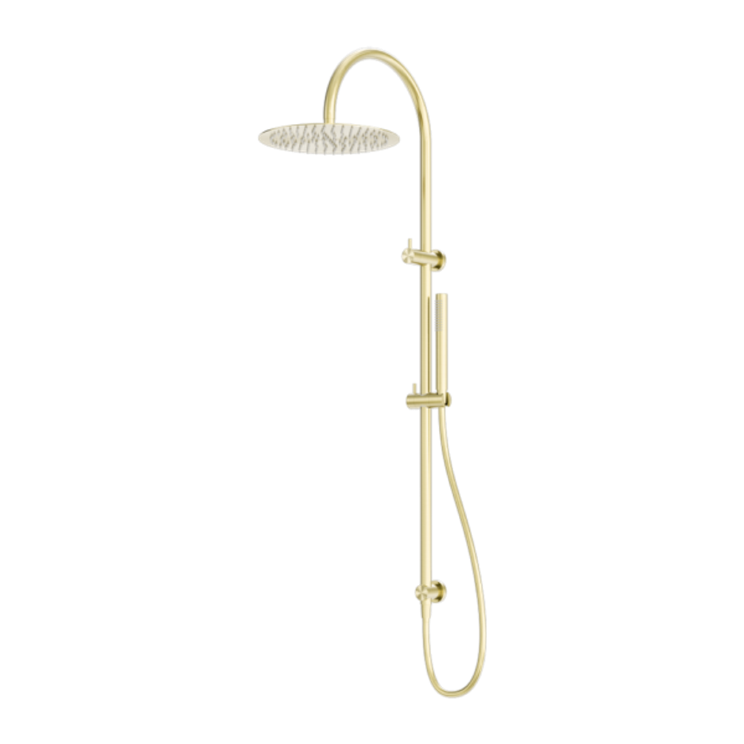 Nero Zen Stainless Steel Twin Shower Brushed Gold