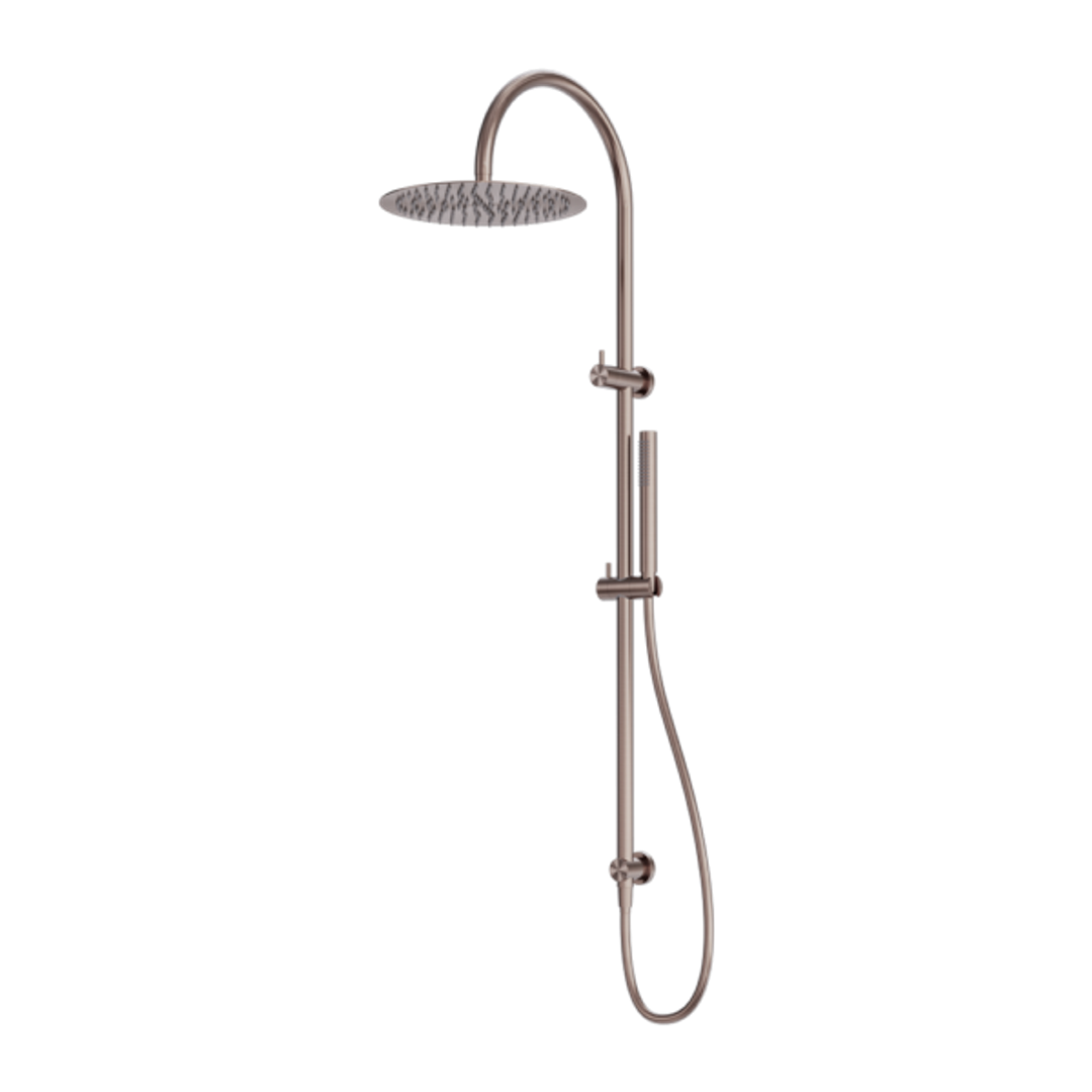 Nero Zen Stainless Steel Twin Shower Brushed Bronze