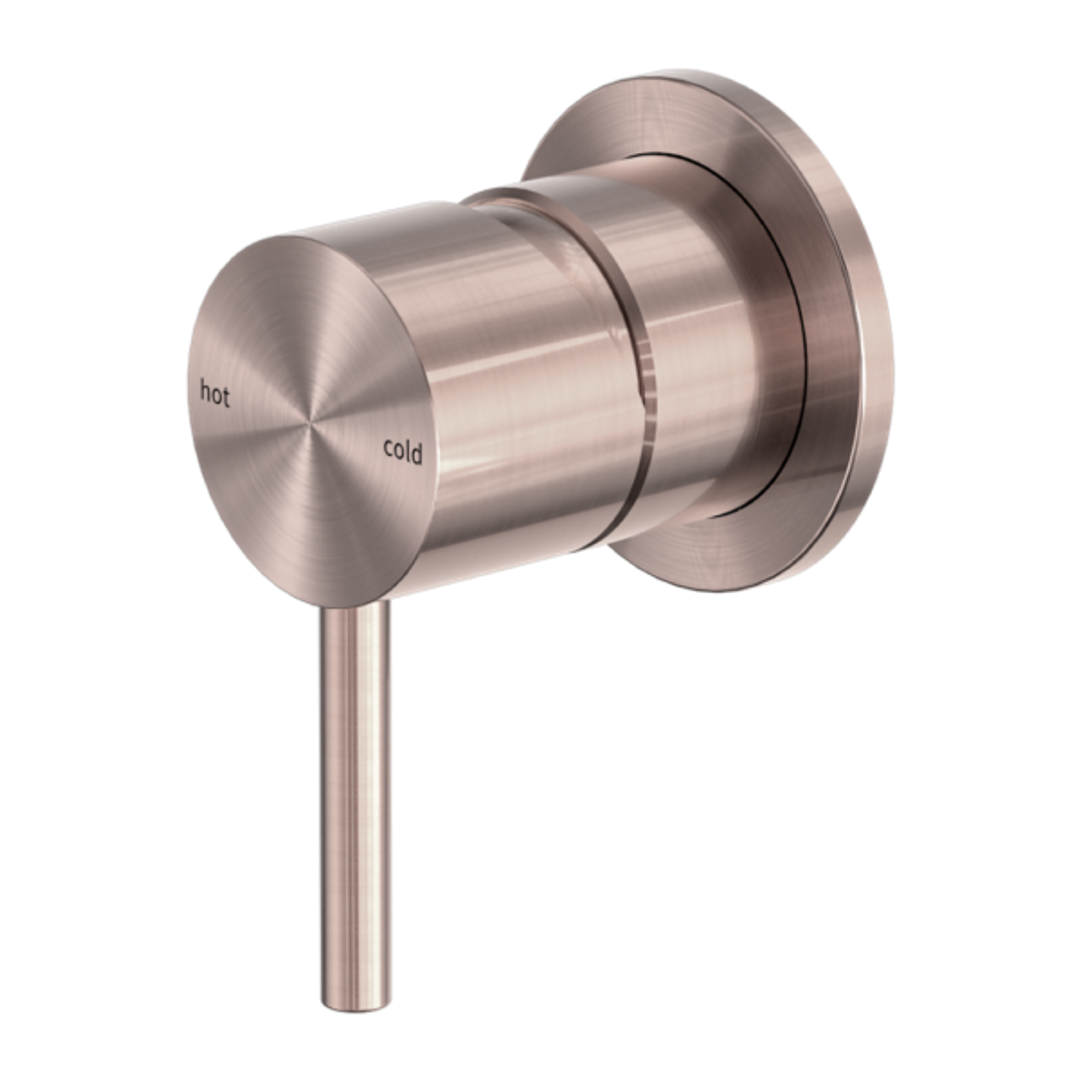 Nero Zen Stainless Steel Shower Mixer Brushed Bronze