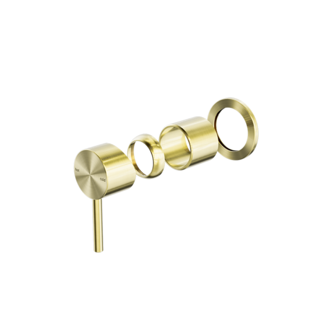 Nero Zen Stainless Steel Shower Mixer Trim Kits Only Brushed Gold
