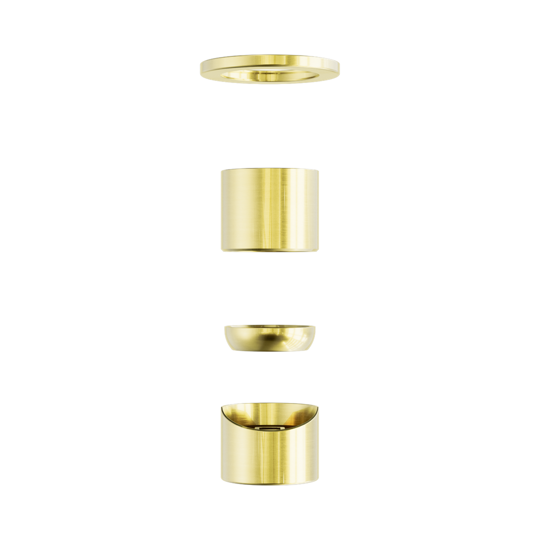 Nero Zen Stainless Steel Shower Mixer Trim Kits Only Brushed Gold