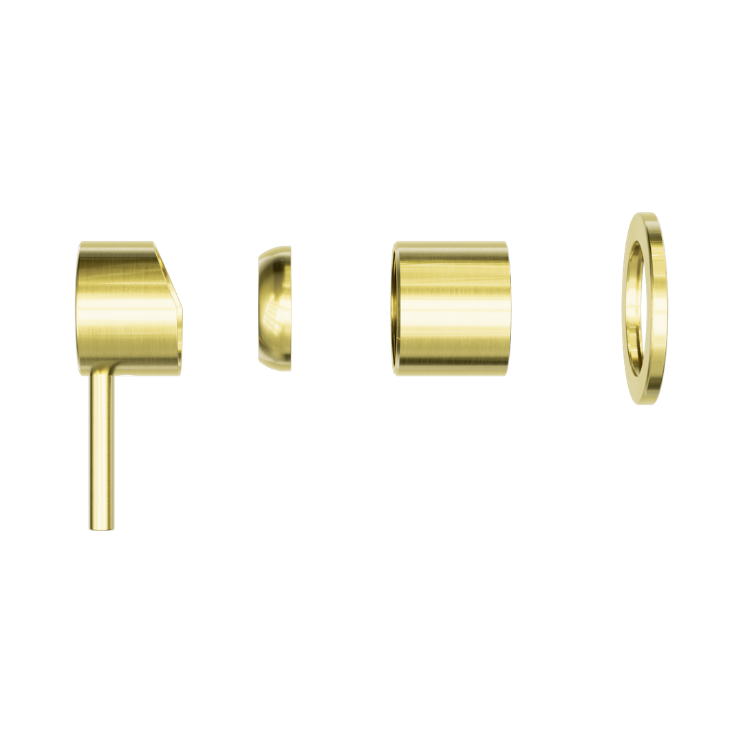 Nero Zen Stainless Steel Shower Mixer Trim Kits Only Brushed Gold