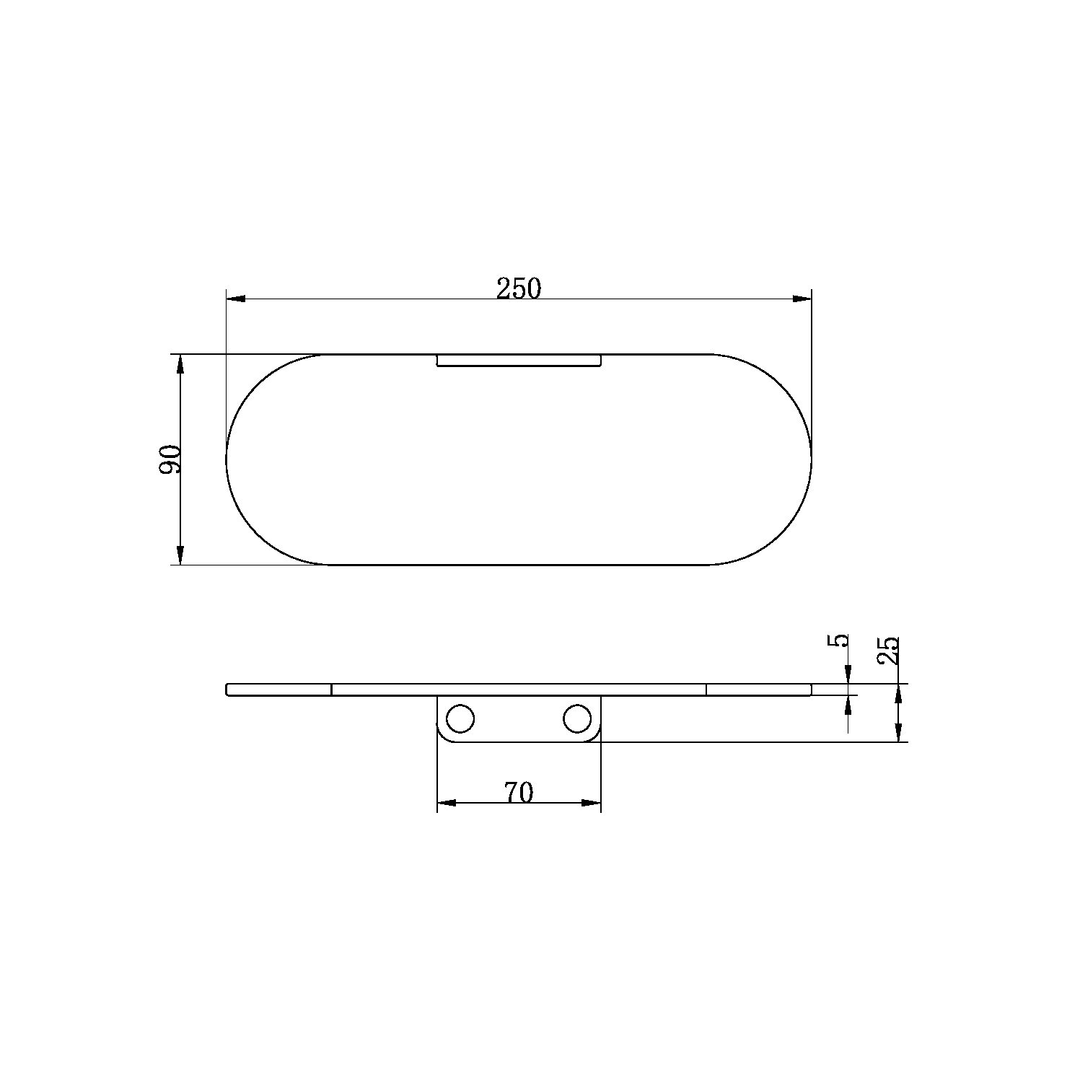 Nero Zen Stainless Steel Soap Dish Holder Brushed Bronze