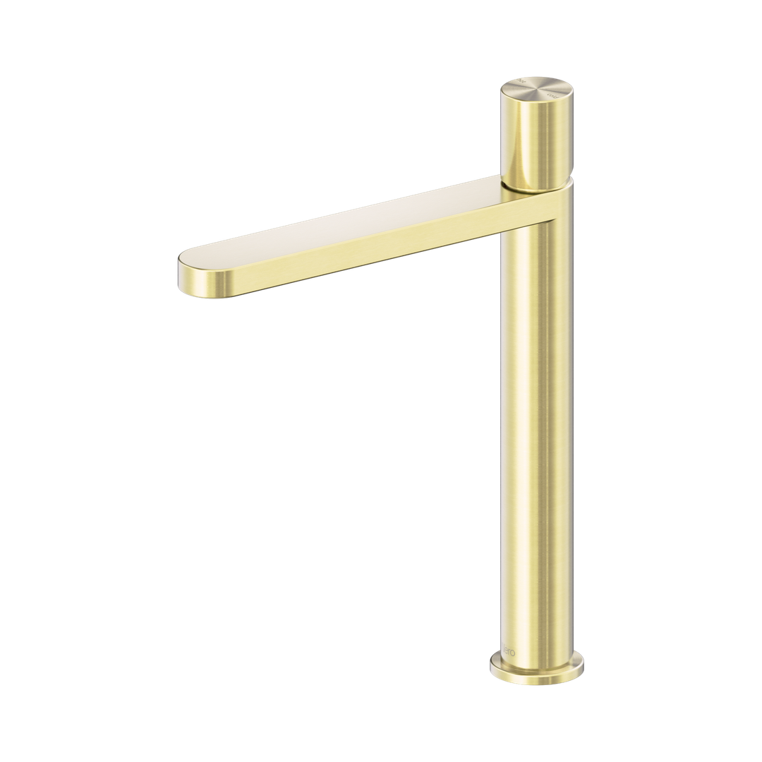 Nero Pure Ss316L Tall Basin Mixer Brushed Gold