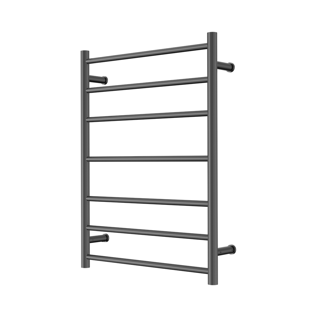 Nero Mecca 240V 7 Bar Heated Towel Ladder Graphite
