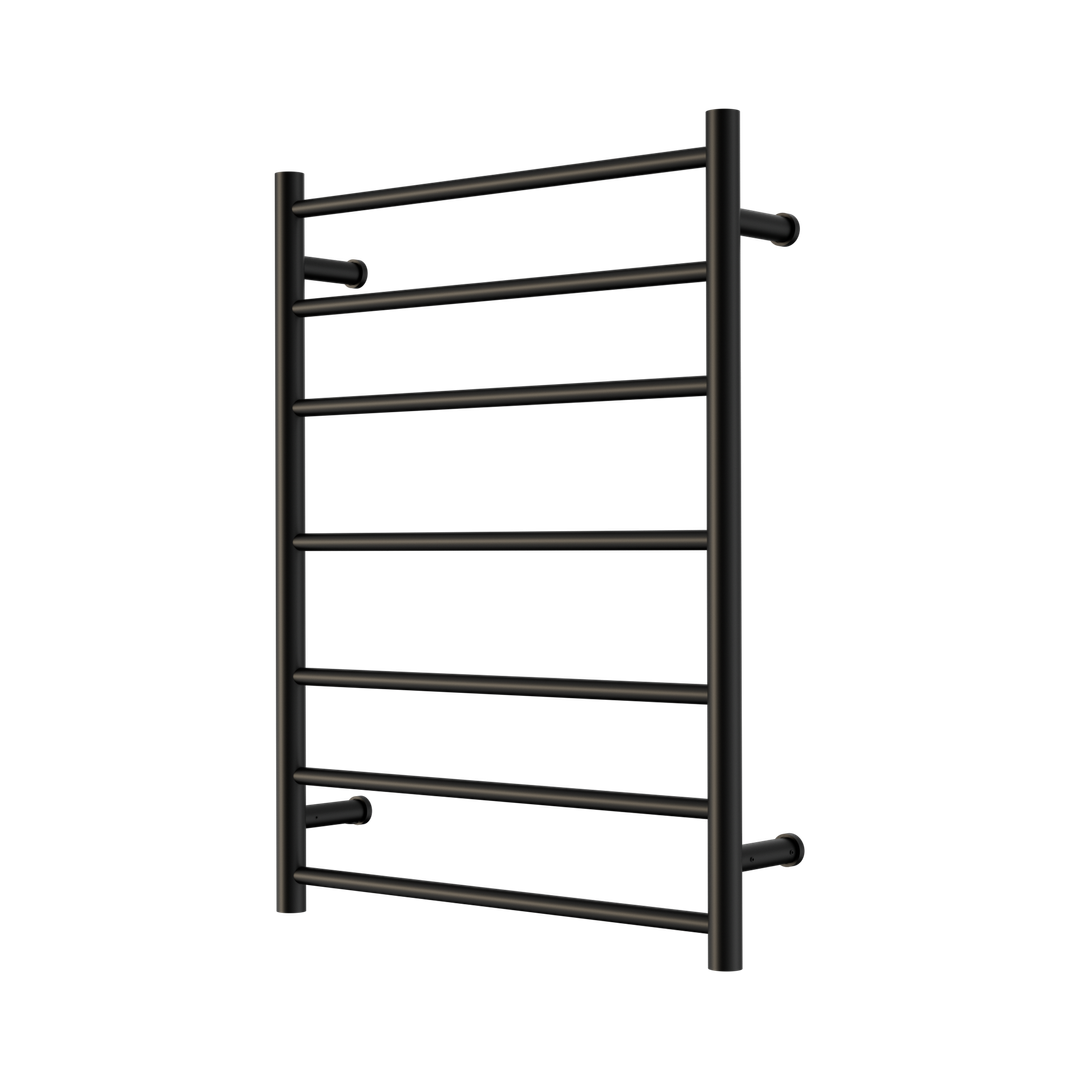 Nero Mecca 240V 7 Bar Heated Towel Ladder Matte Black