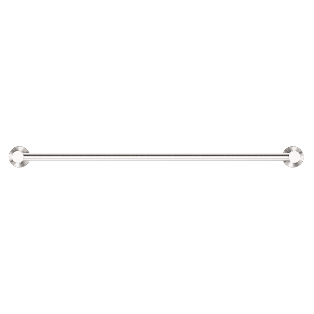 Mecca Single Towel Rail 600mm Brushed Nickel