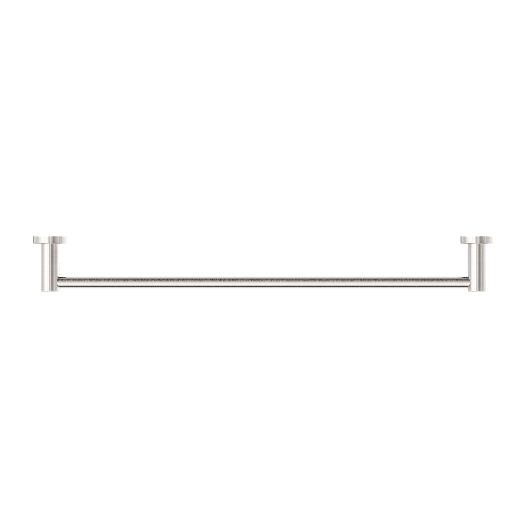 Mecca Single Towel Rail 600mm Brushed Nickel