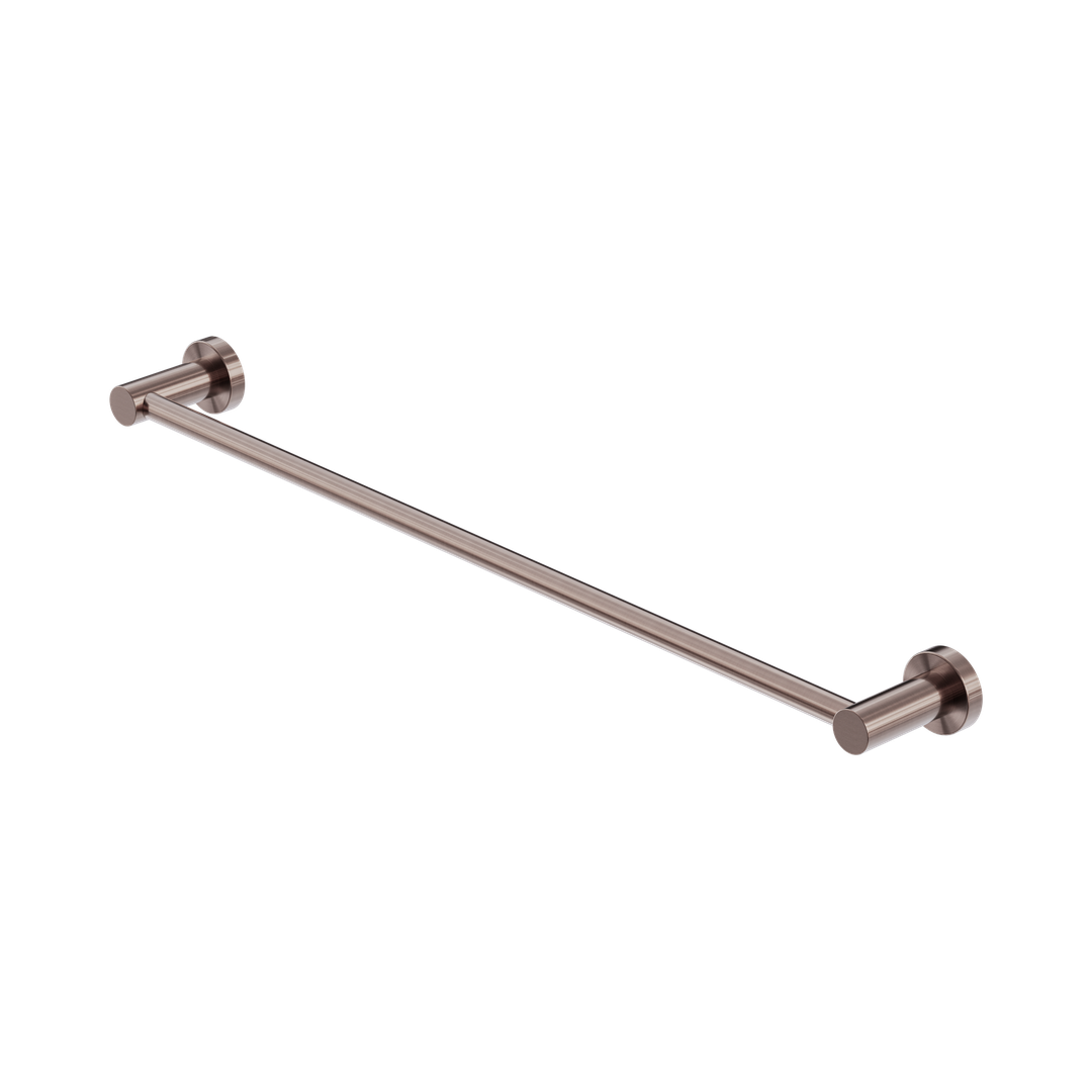 Nero Mecca Single Towel Rail 600Mm Brushed Bronze