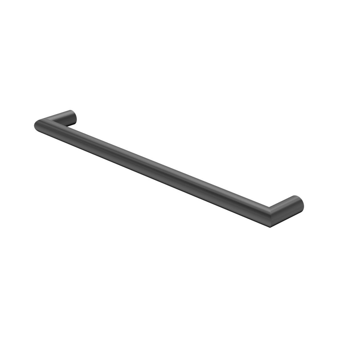 Nero Mecca 240V Single Heated Towel Rail Graphite
